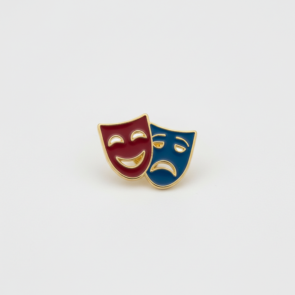 Comedy Tragedy Pin