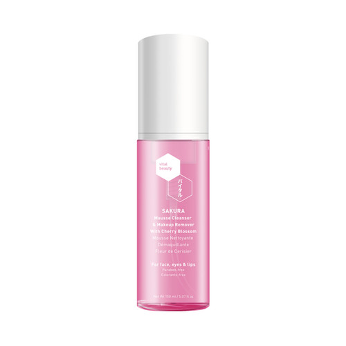 Sakura Mousse Cleanser & Makeup Remover Vital Beauty