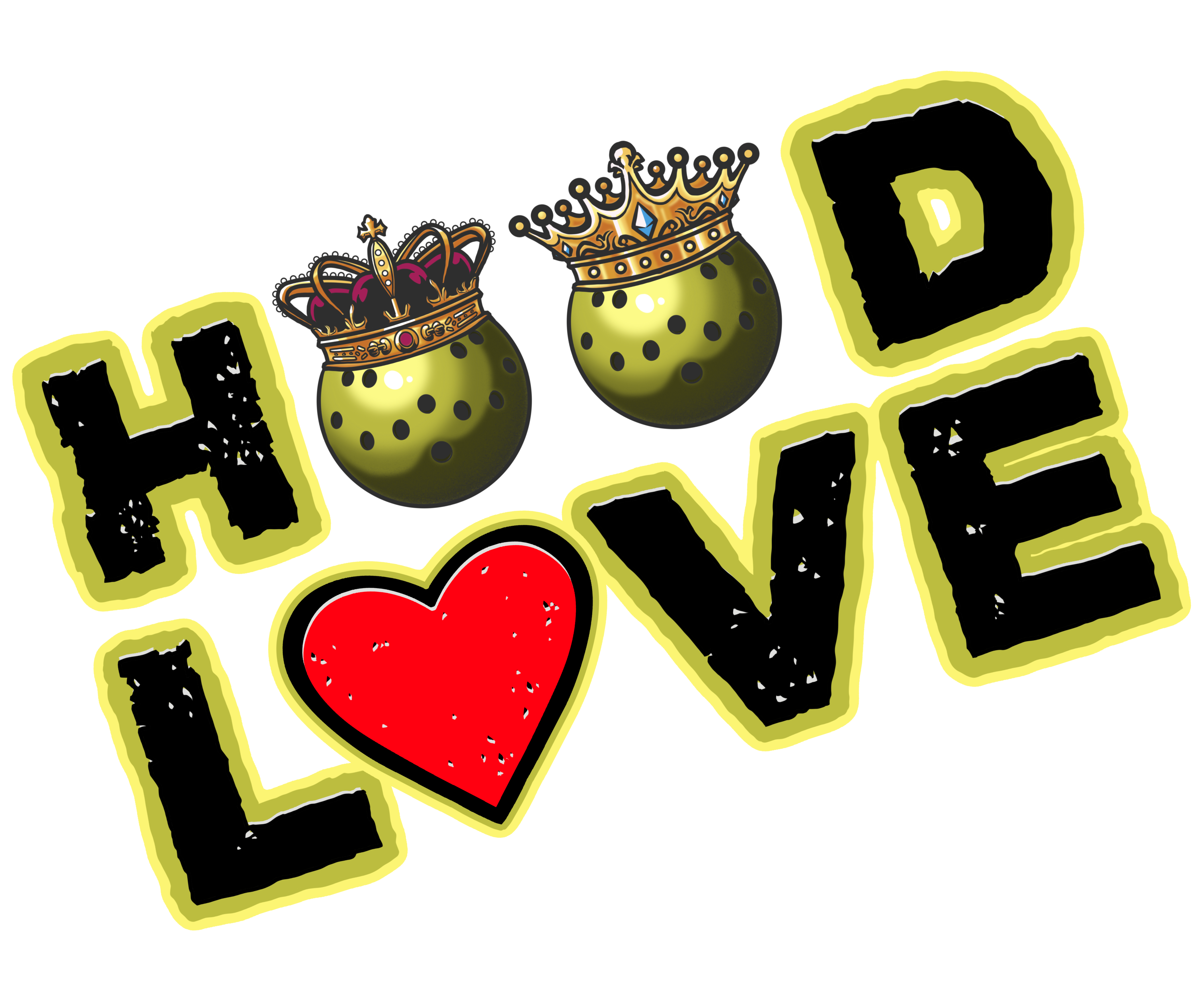 Pickleball N Da Hood "Love"Red