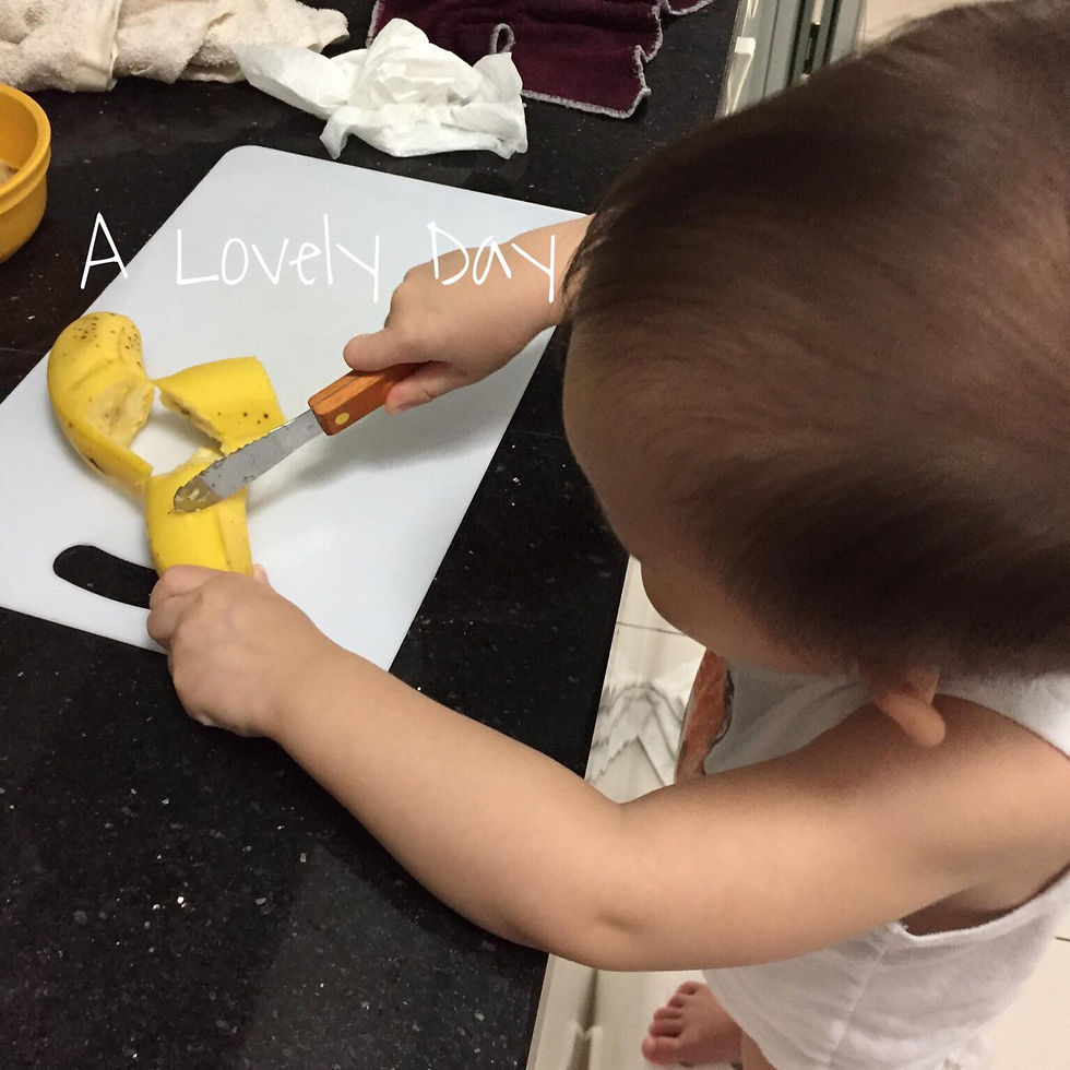 Thumbnail: Montessori Practical Life Child Size Blunt-Tipped Serrated Knife