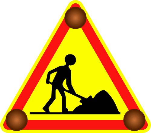 panneau travaux