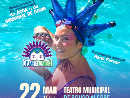 O Planeta Agradece leva arte e sustentabilidade ao Teatro Municipal de Pouso Alegre