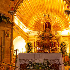 Interior do Santuário Basílica de Vera Cruz - Caravaca Del La Cruz - Espanha