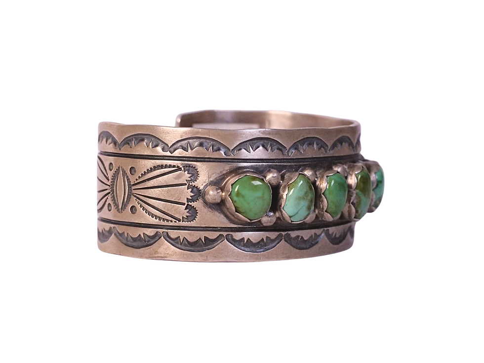 Thumbnail: rustic silver cuff, vintage style cuff bracelet, scalloped edge cuff, etched silver cuff, boho western bracelet,