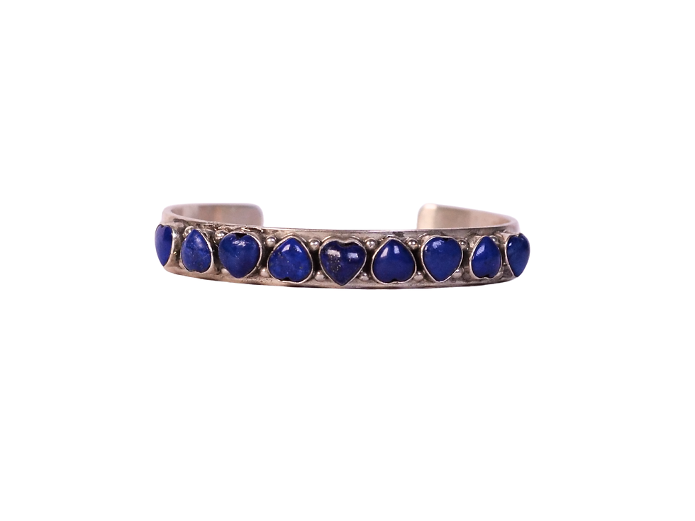 apis Lazuli Cuff Bracelet | Gold Tone Western Style Jewelry