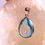 Thumbnail: handmade blue topaz pendant, blue topaz silver necklace, faceted blue topaz gemstone