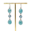 Thumbnail: Larimar and Blue Topaz Earrings