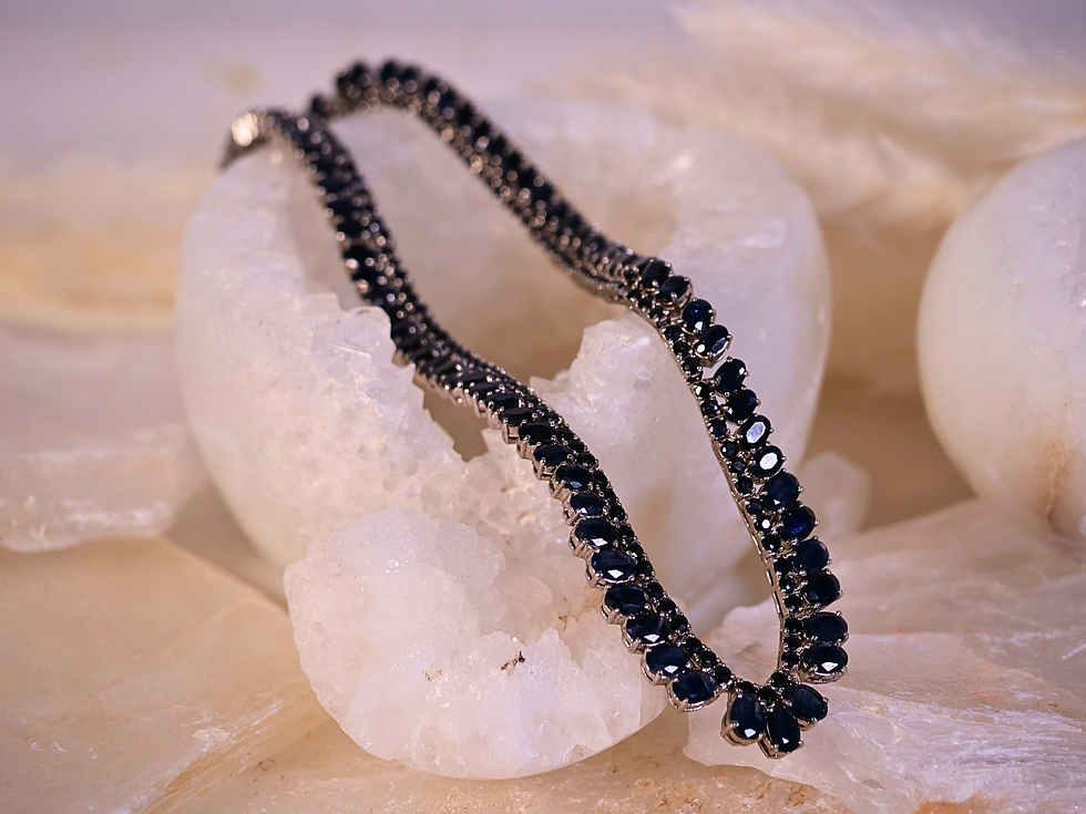 Thumbnail: necklace classic sapphire necklace timeless sapphire jewelry sapphire necklace gift for her sapphire fashion necklace special