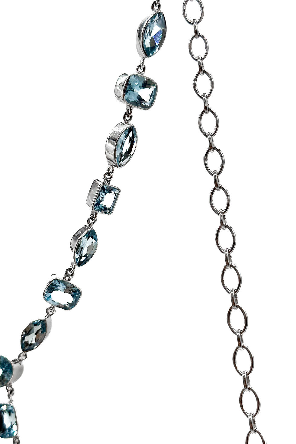 Thumbnail: Topaz Station Lariat Necklace