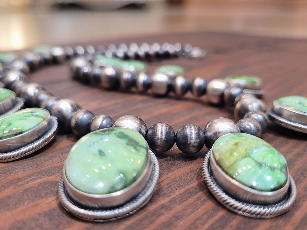 Thumbnail: Sonoran Mountain Turquoise Sterling Silver necklace by Bea Tom