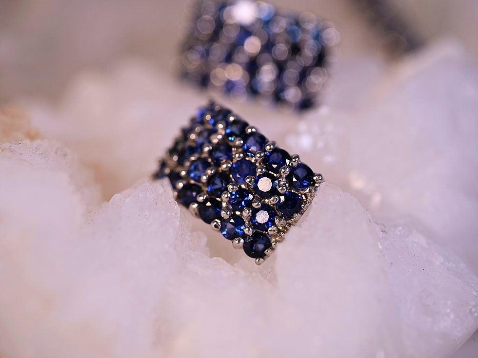 luxury hoop earrings sapphire earrings for women statement sapphire hoops fine gemstone