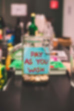 charity jar for fundraising event