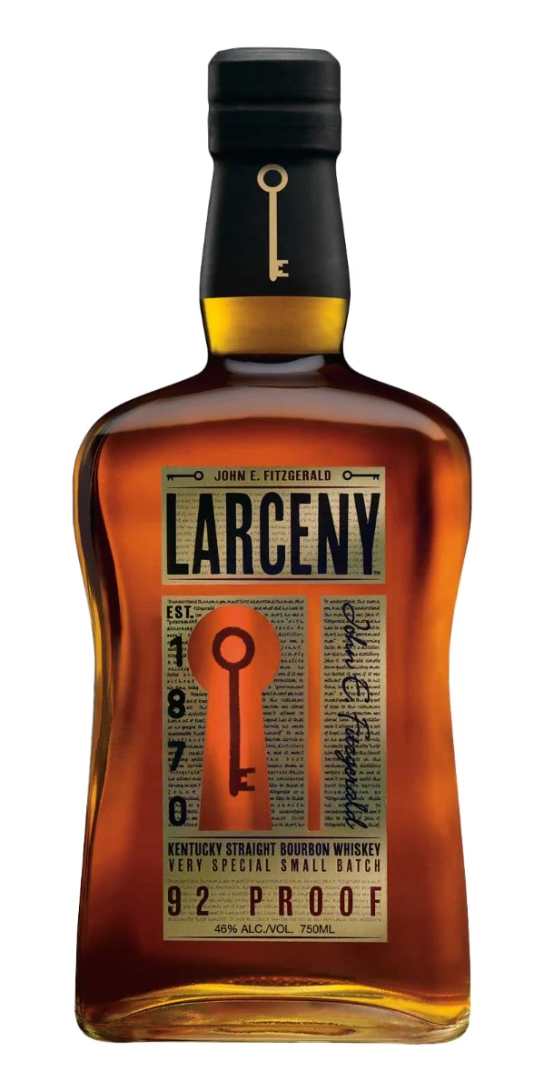 Bottle of Larceny Bourbon