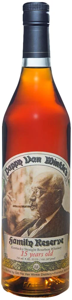 Bottle of Pappy Van Winkle 15 year