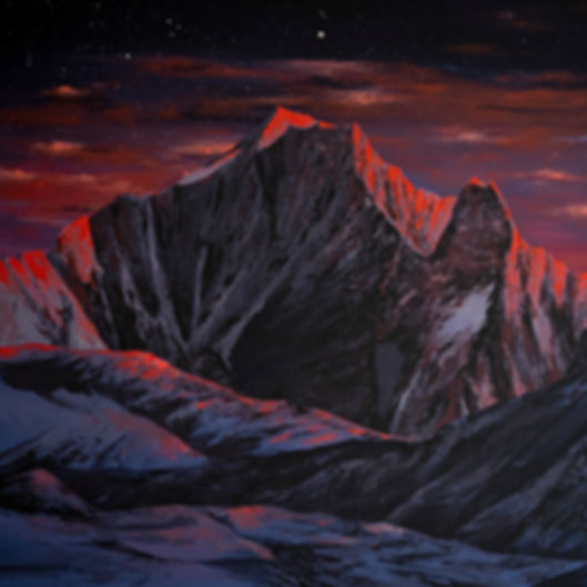 L'Aiguille Verte Néon dans la nuit