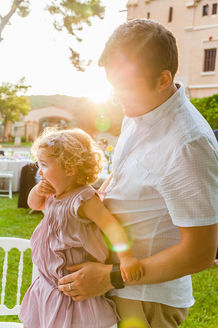 Heartwarming moment between dad and baby, showcasing love and affection.