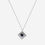 Thumbnail: Rectangle Necklace With A Square Stone
