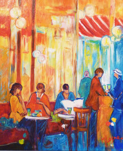 n°36_Conversation_à_Saint-Germain_des_près_10F_(55x46.cm)