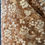 Miniatyrbilde: Beige m/Store Blomster og Blader, Blondepolyester