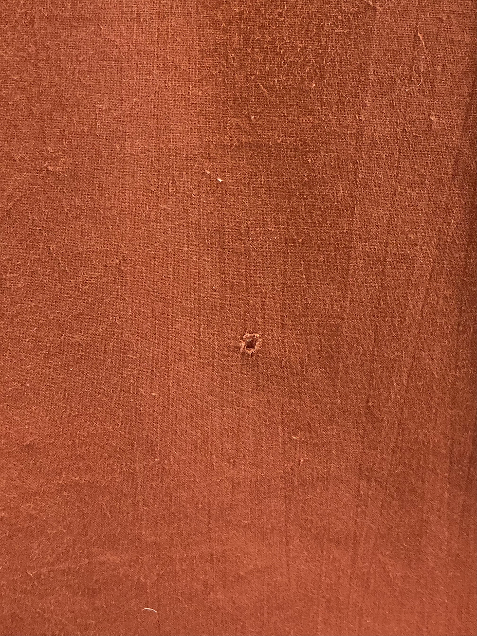 Thumbnail: Bomull - Rust Rød, 135x240 cm