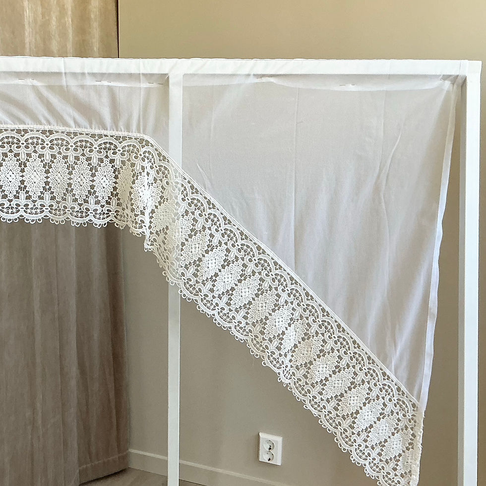Thumbnail: Polyester - Off-white Gardin, 50x120x295 cm