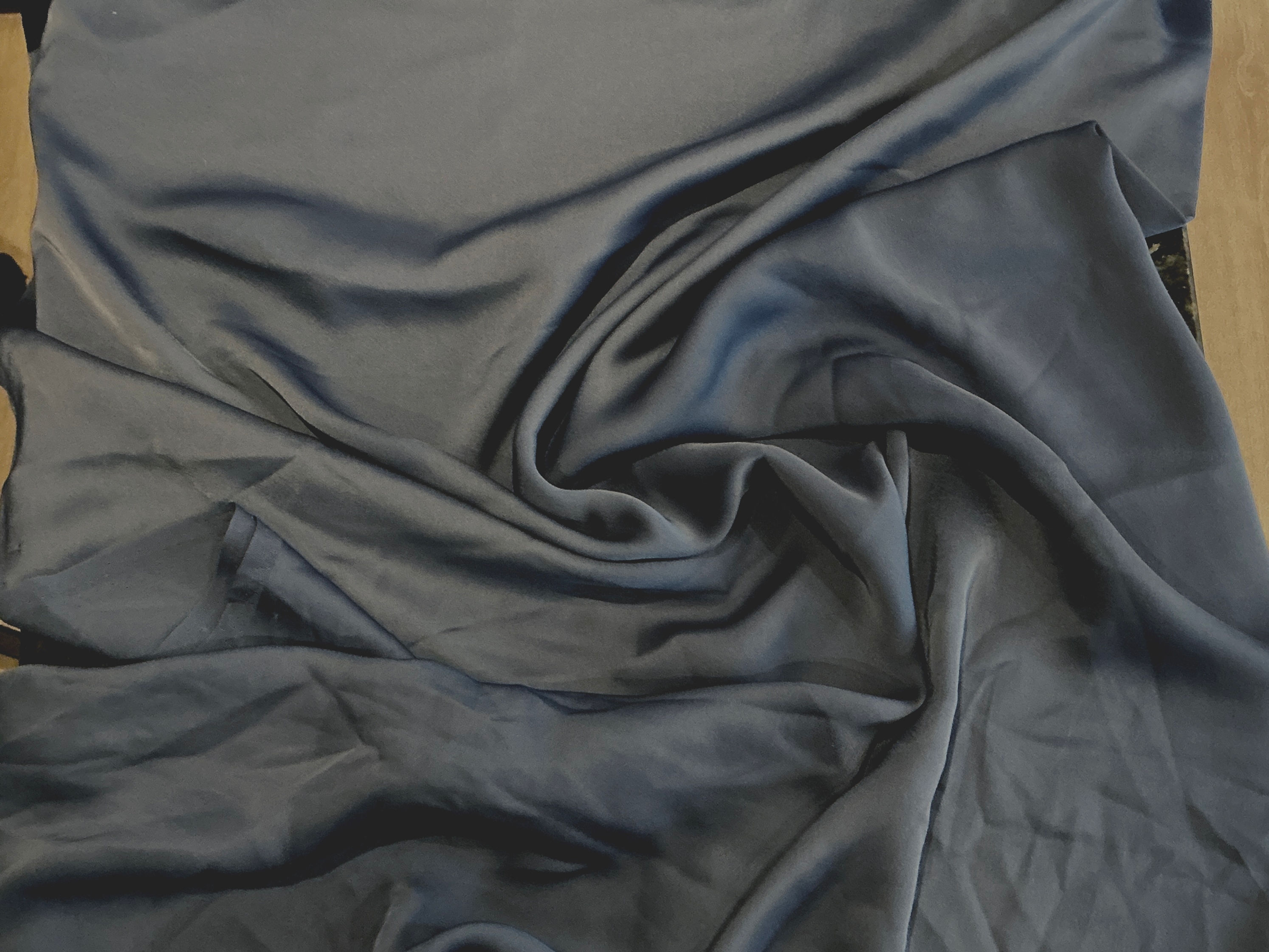 Sateng Polyester Blå