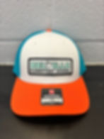 Teal/Orange Rectangle Hat (Adult)