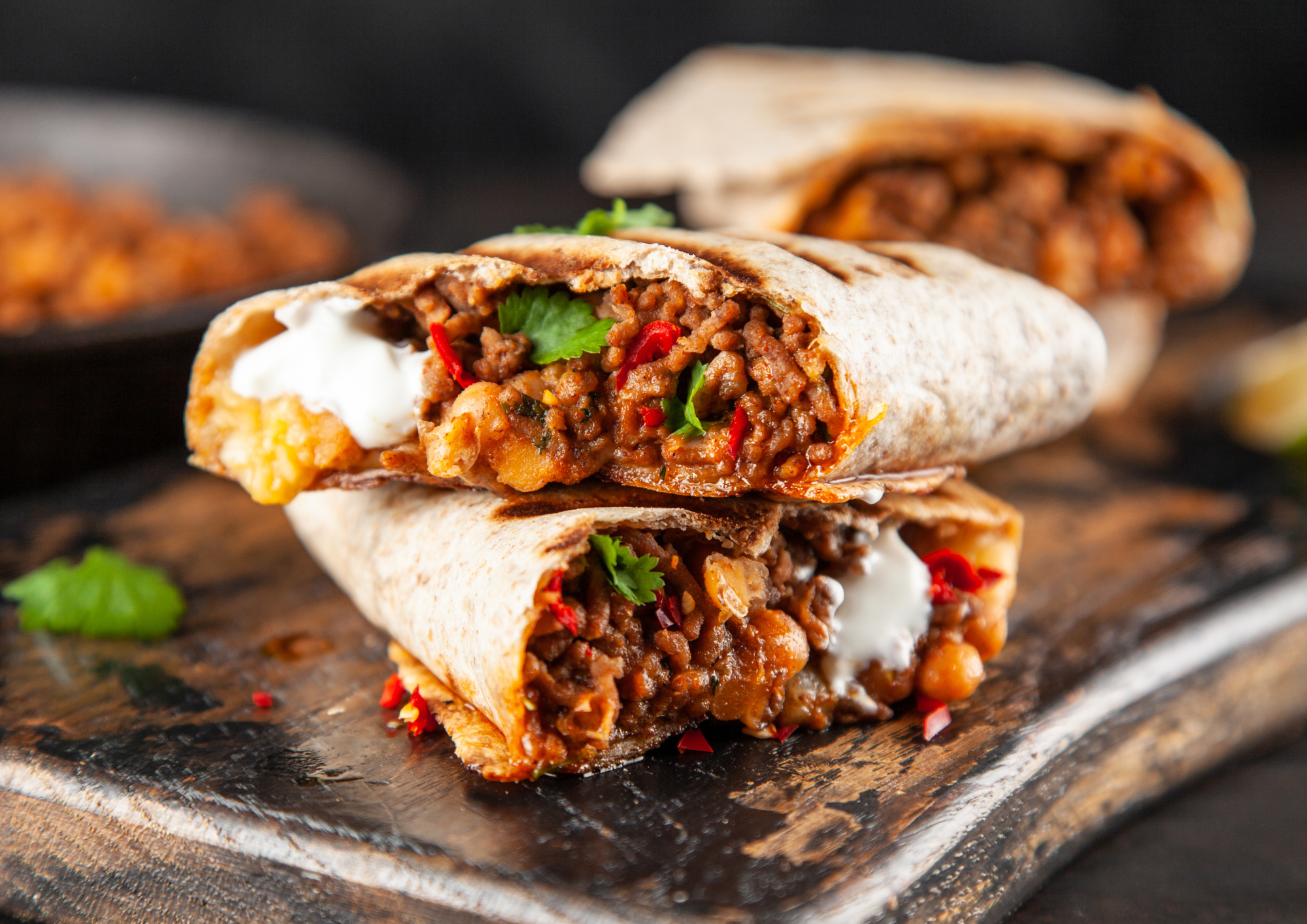 Arranged Food and Objects