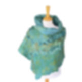 Sea green and turquoise ladies handmade felt wrap
