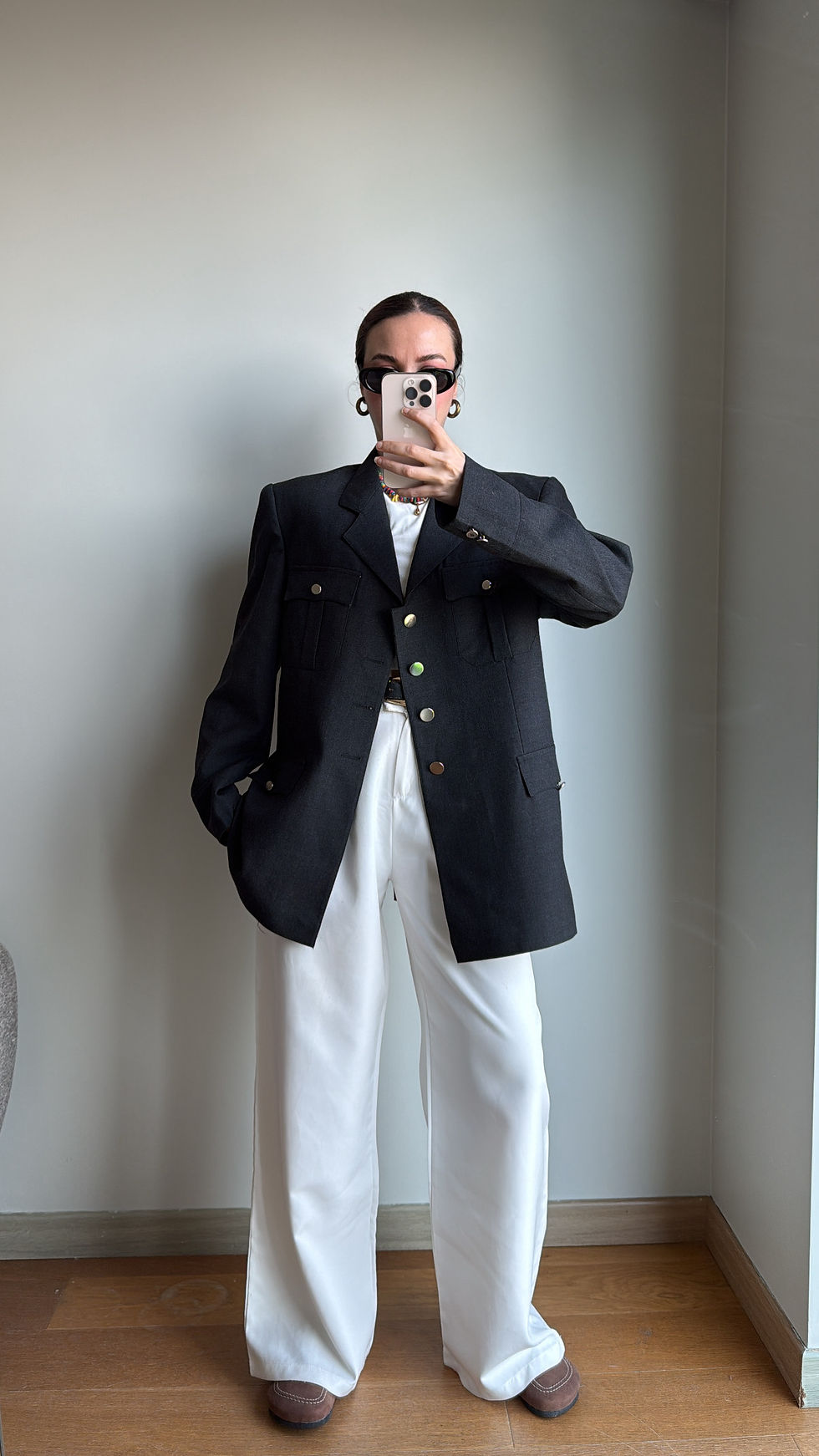 Küçük resim: Vintage Premium Antrasit Ceket