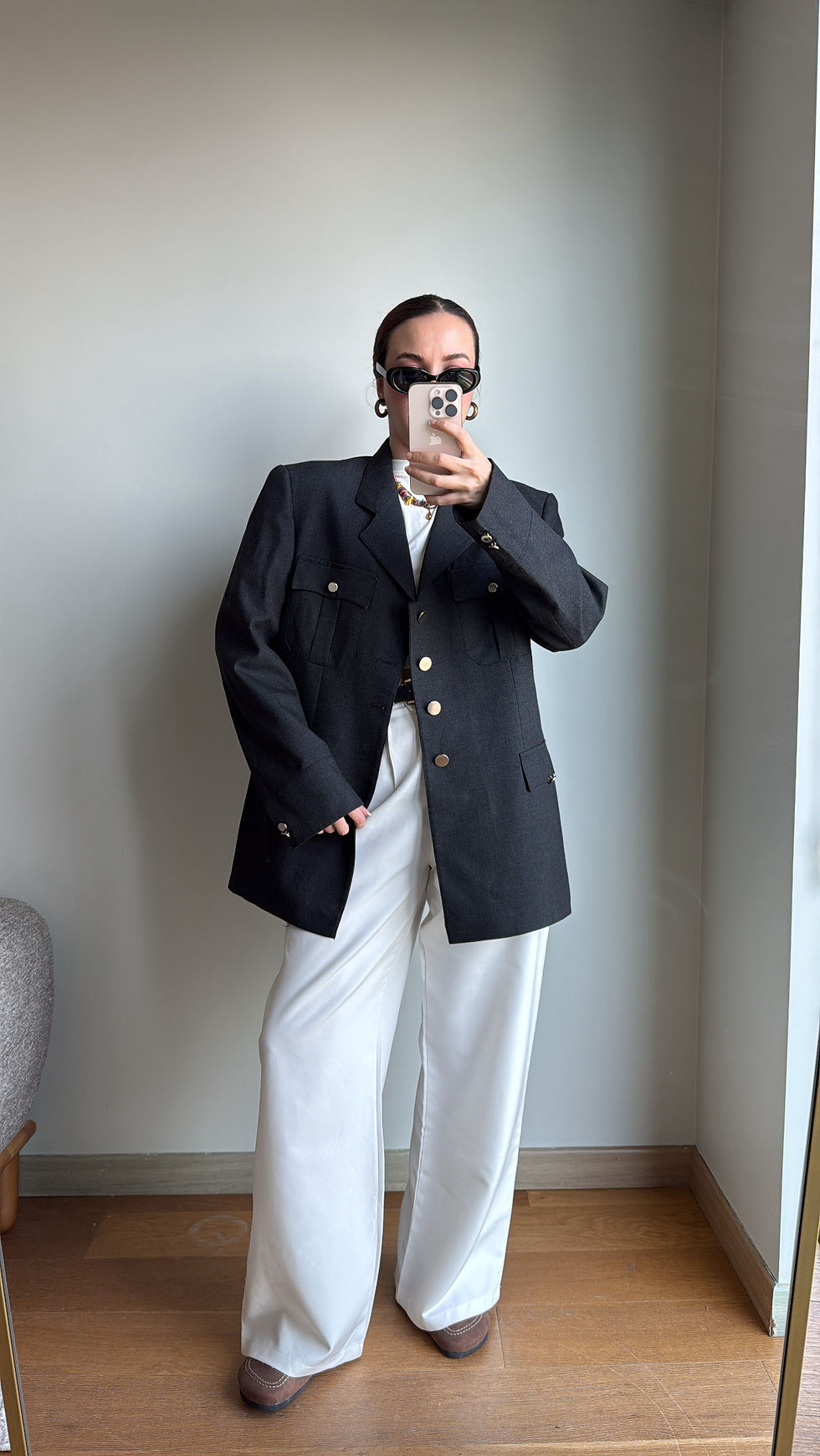 Küçük resim: Vintage Premium Antrasit Ceket