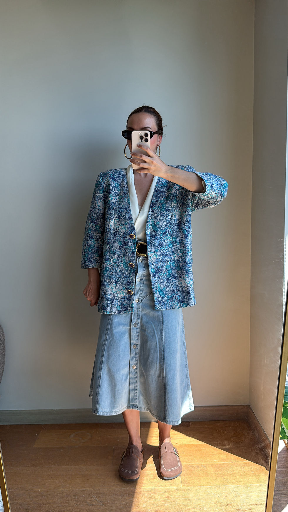 Küçük resim: Vintage Desenli Şık Yazlık Ceket