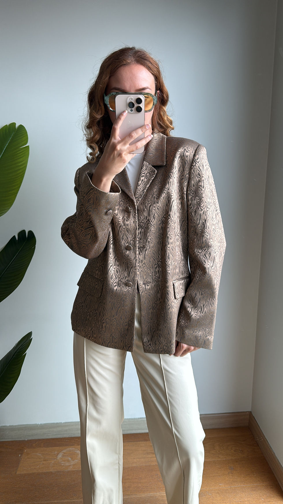 Vintage Jakarlı Premium Ceket