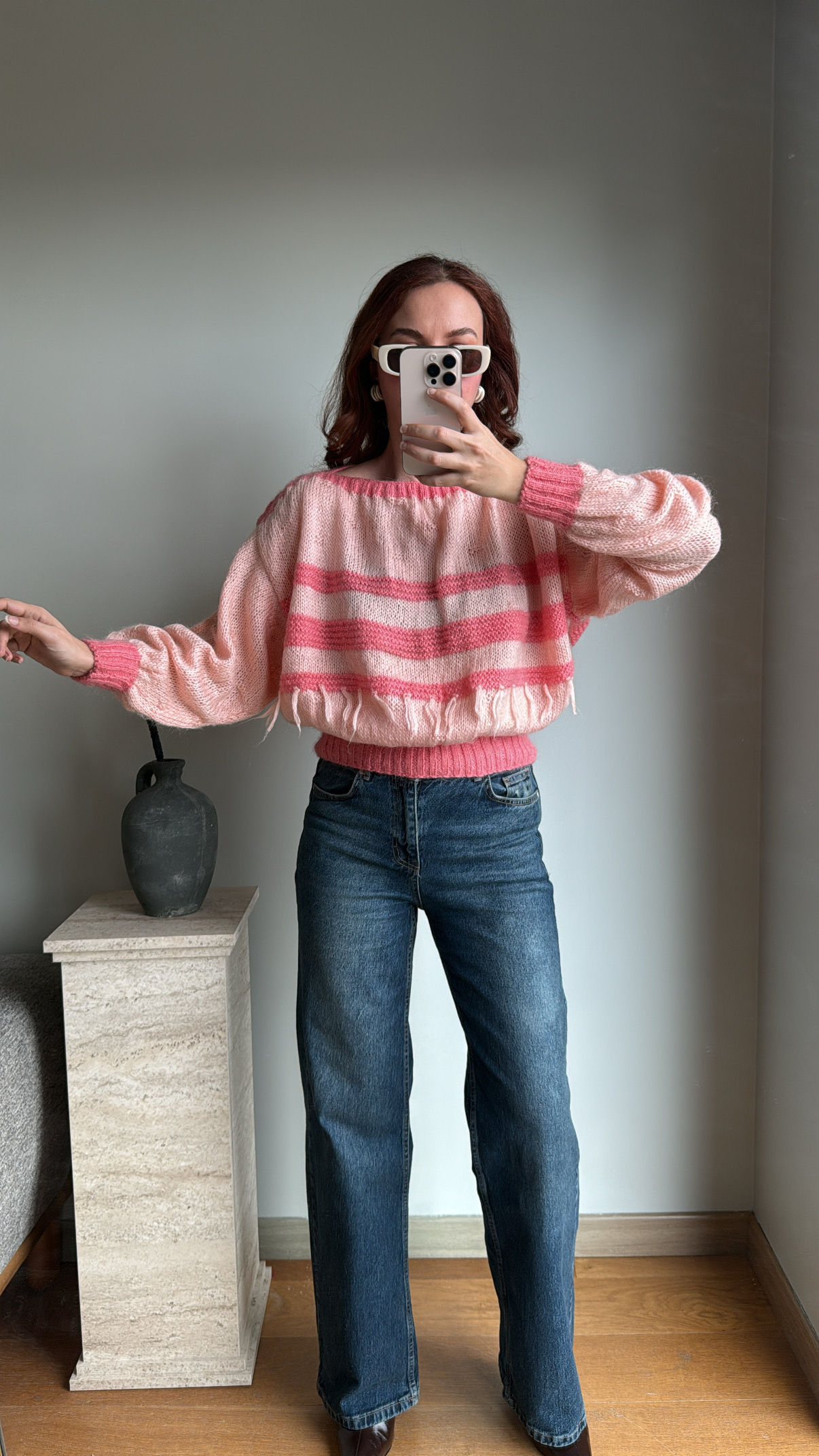 Vintage Yün Handmade Kazak