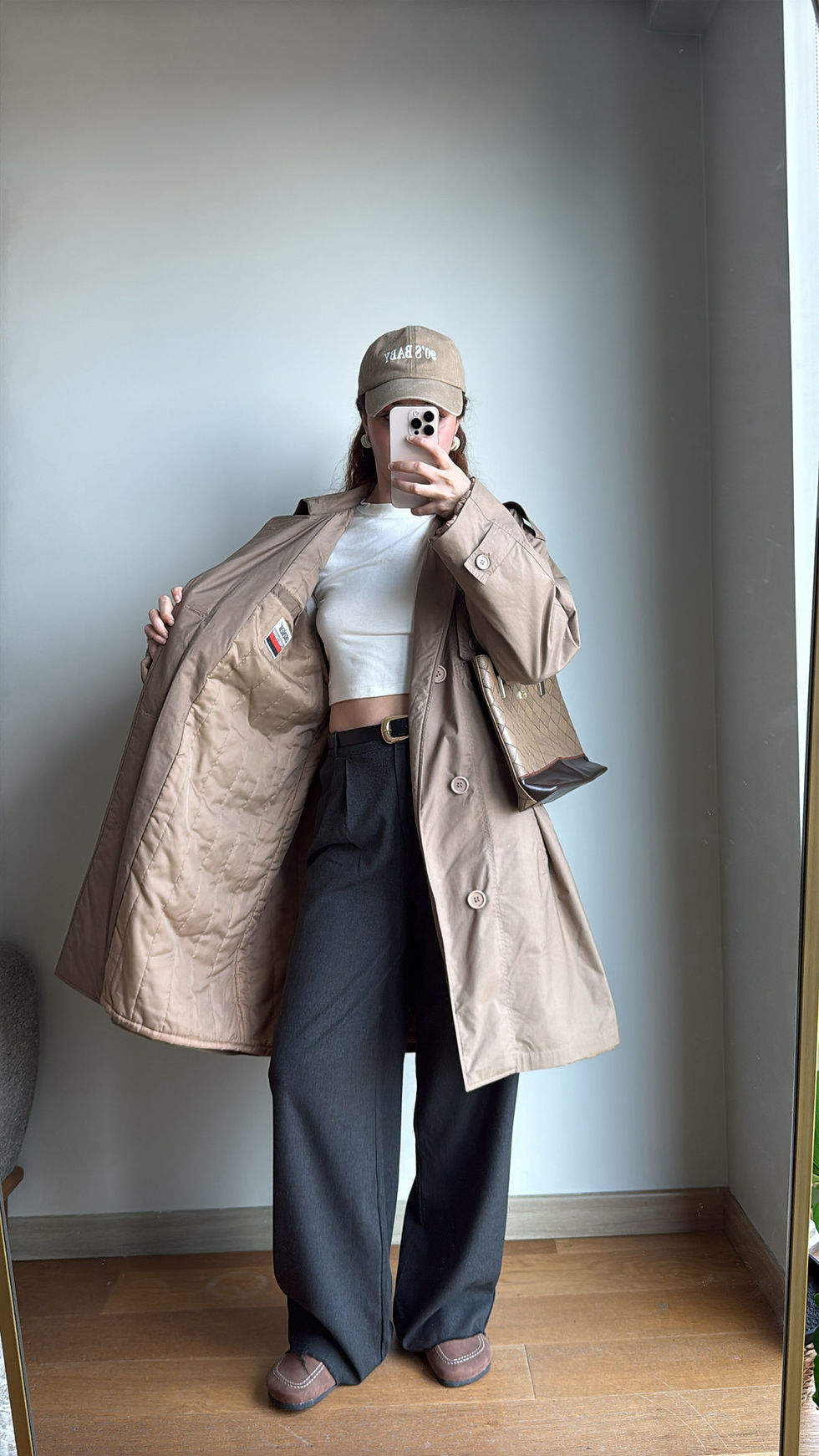 Küçük resim: Vintage Oversize Trenchcoat