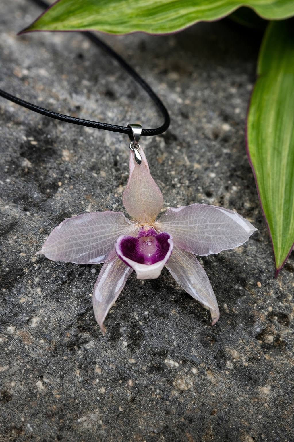 Orchid necklace