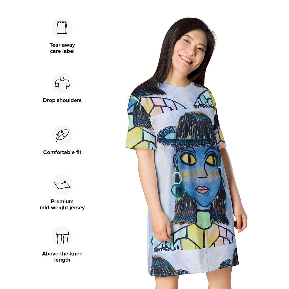 Thumbnail: Liyah's Portrait T-shirt dress