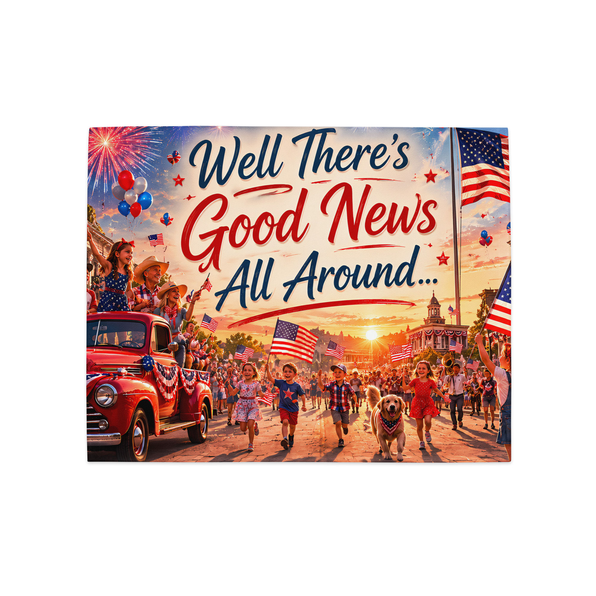 Well There's Good News All Around Placemat Set