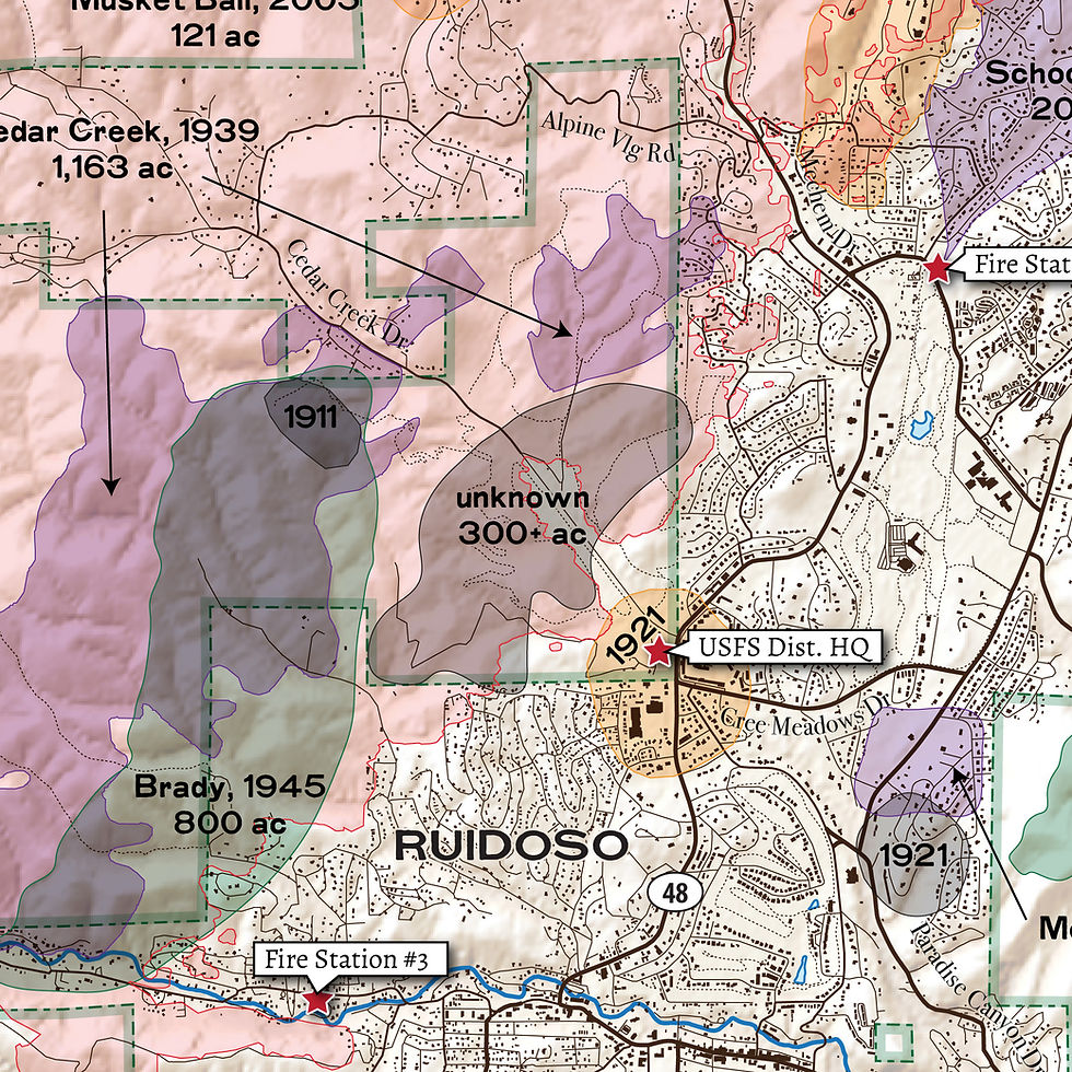 Thumbnail: A Geographic History of Wildland Fires, Ruidoso, NM - 2024 Edition