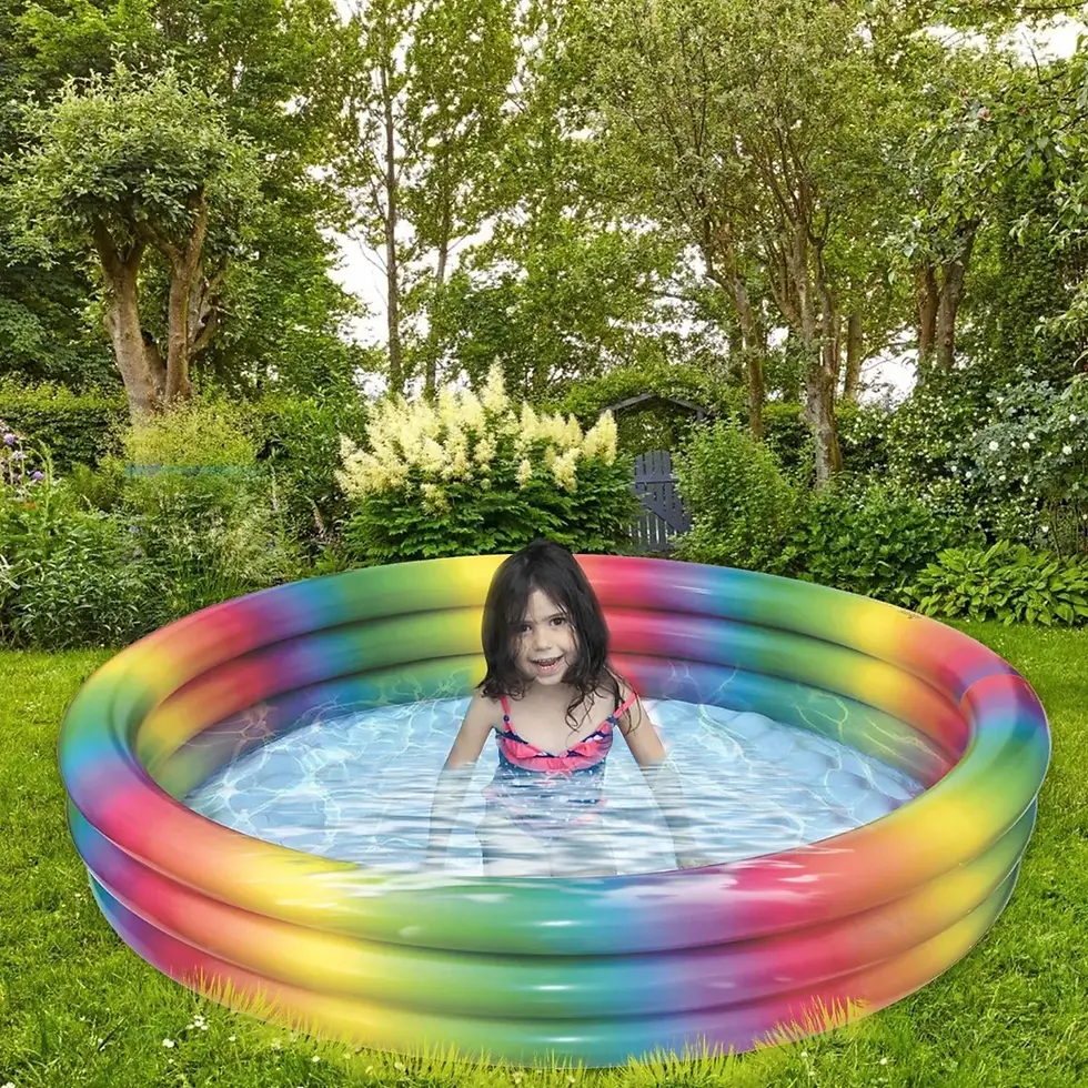 Miniatura: Piscina Inflable Intex 127X33 Cms 3 Aros Multicolor Tornasolado