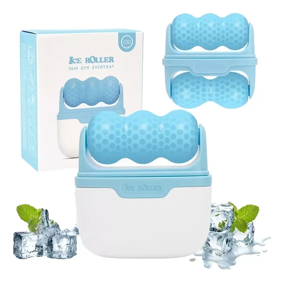Miniatura: Rodillo Masajeador Frío Facial Estiramiento Piel Antiarrugas ICE ROLLER