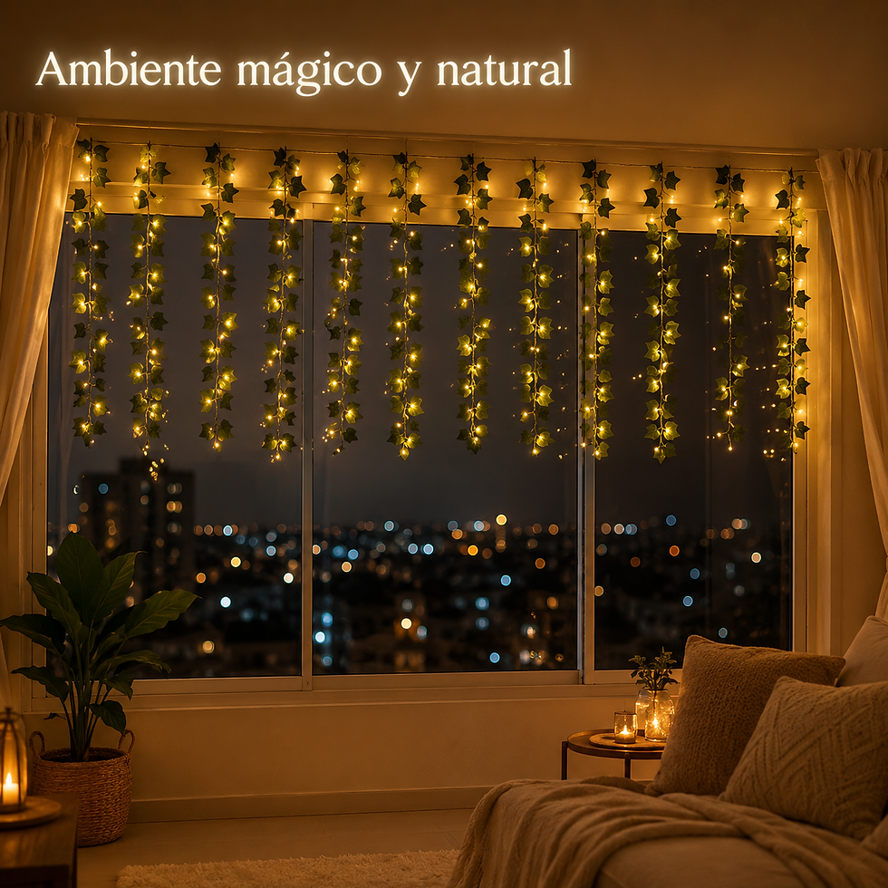 Miniatura: Luces Navideñas Cortina De Hojas 3X1 Mts