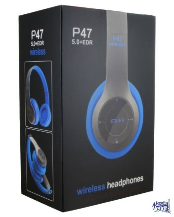 Miniatura: Diadema Auricular inalámbricos P47 Bluetooth/FM/Micro SD/MP3