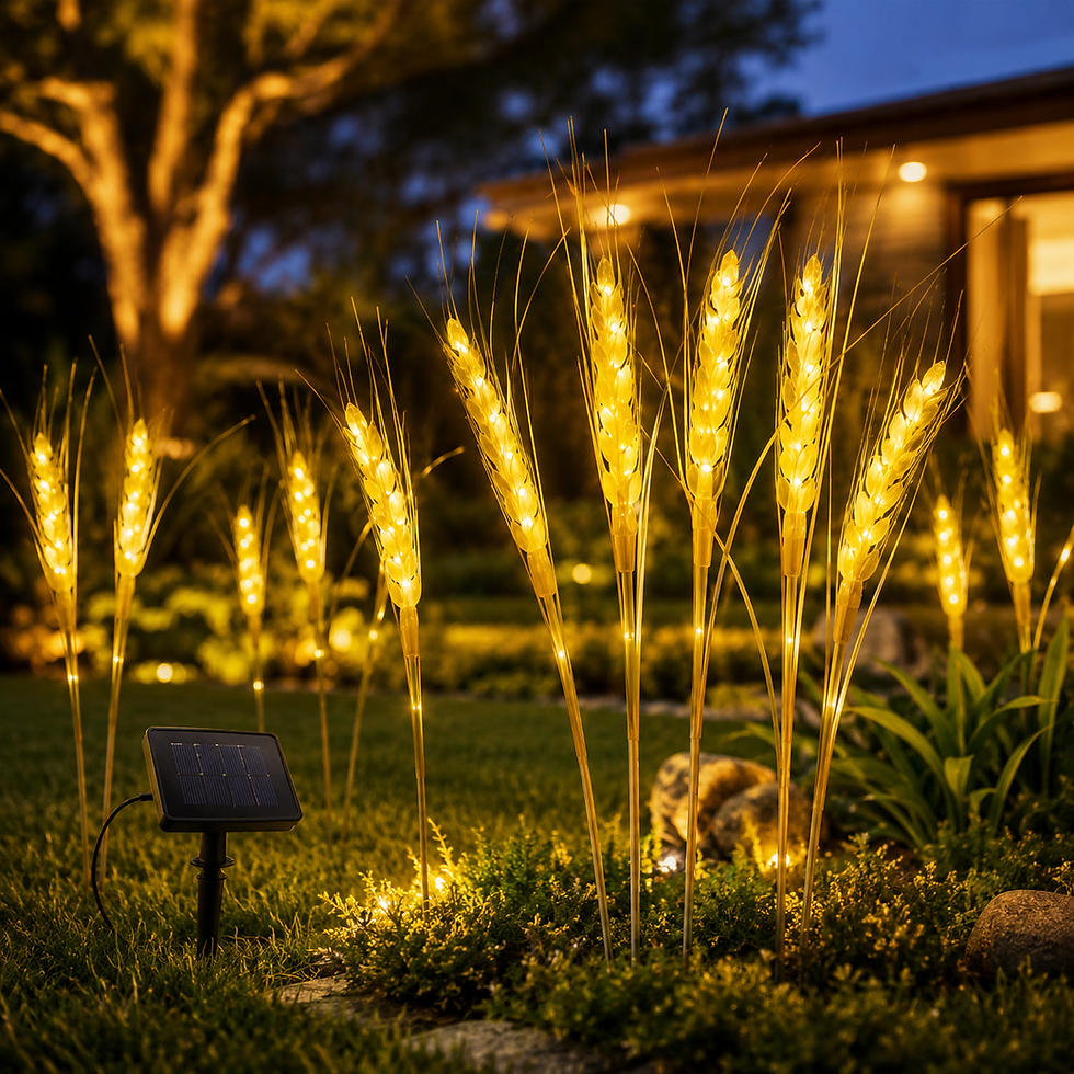 Miniatura: Luces Navideñas Solares Para Jardín Espiga De 80 Cms X 10 Pzs De 4 Metros