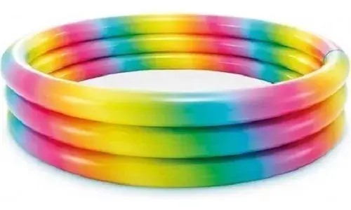 Miniatura: Piscina Inflable Intex 127X33 Cms 3 Aros Multicolor Tornasolado