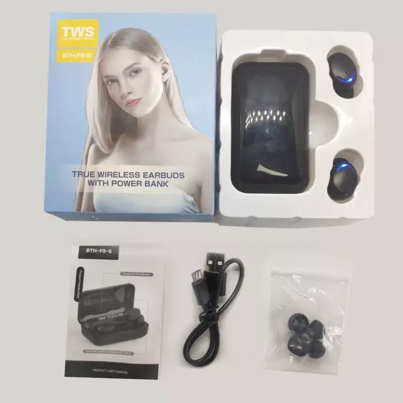 Miniatura: Audífonos Inalámbricos Bluetooth F9-5 TWS Powerbank