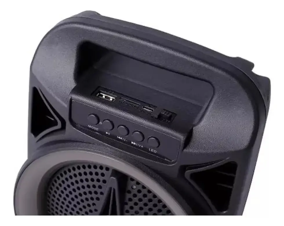 Miniatura: Parlante Bluetooth 6.5″ con Radio FM y Luces RGB CS-0604