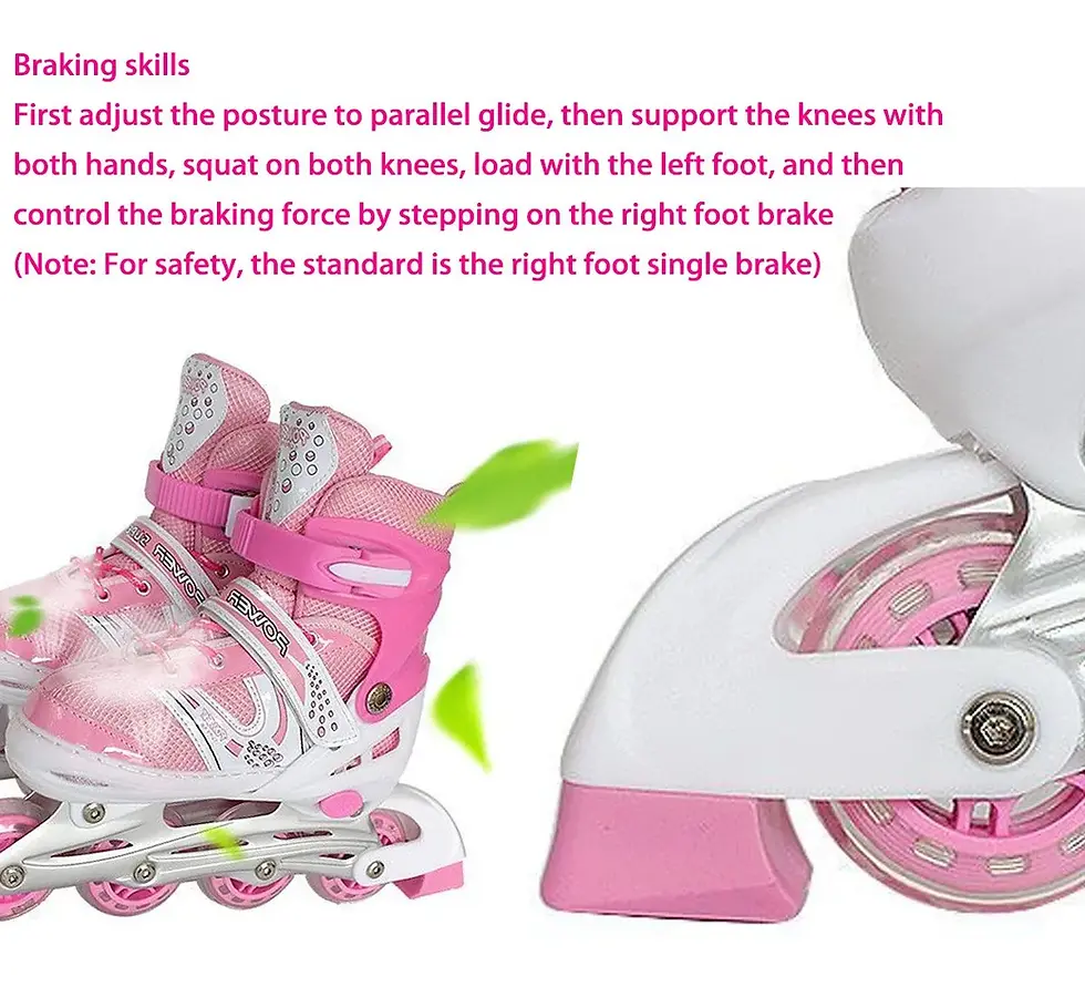 Miniatura: Patines en Línea Ajustables para Niñas (Rosado)