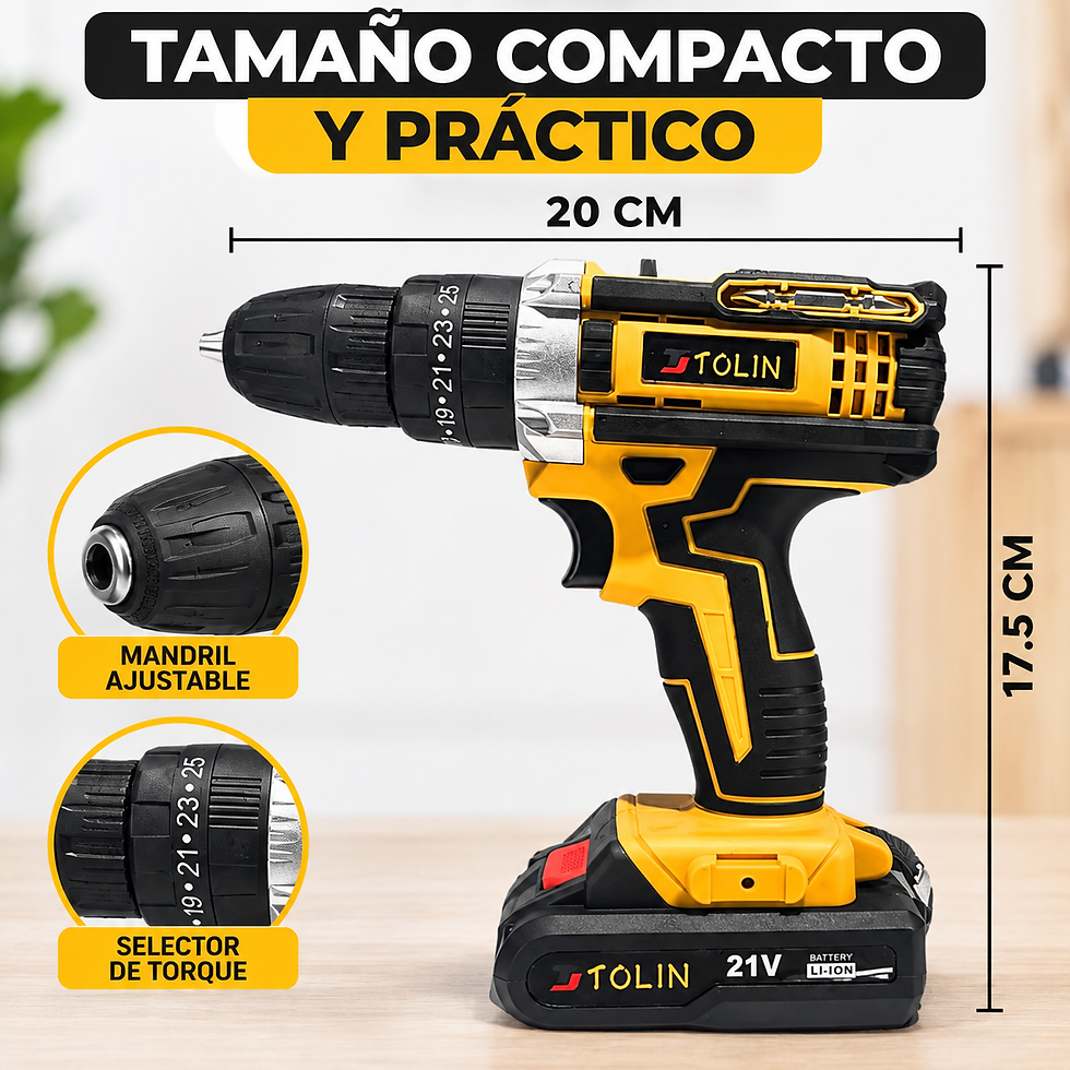 Miniatura: Taladro Inalámbrico Shaker T2 21V Kit 23 Piezas con Maletín