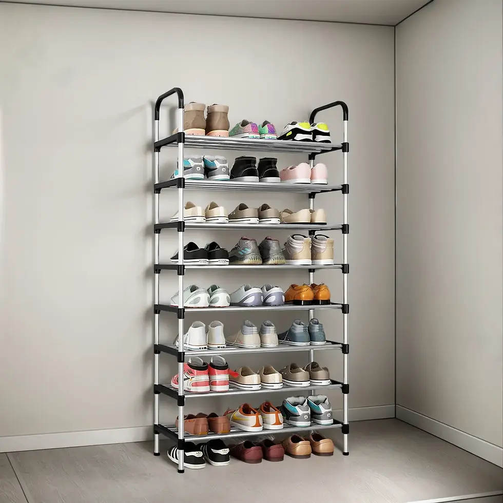 Miniatura: Zapatero Organizador Metálico Galvanizado Armable 8 Estantes